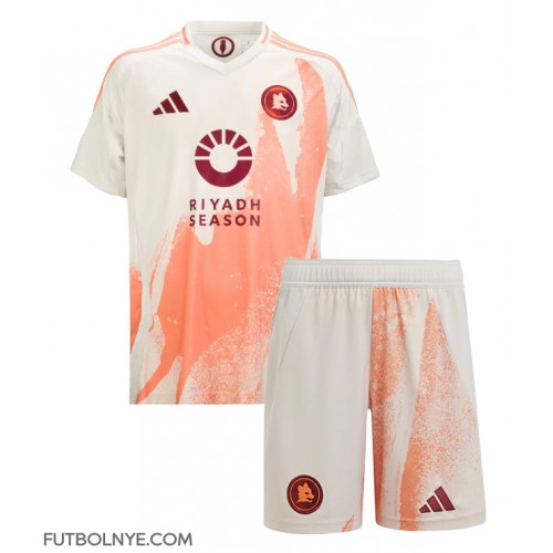 Camiseta AS Roma Visitante Equipación para niños 2024-25 manga corta (+ pantalones cortos)